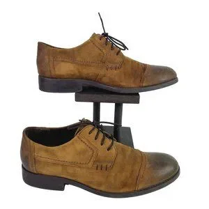 Clarks | Shoes | Clarks Wallace Mens Cap Toe Brown Nubuck 